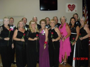 Prom Night Ladies with roses      